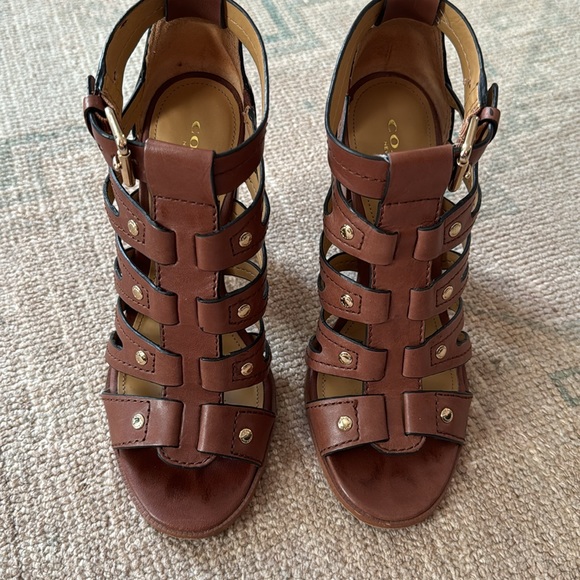 Coach Ginny strappy block heel sandals - Picture 3 of 6